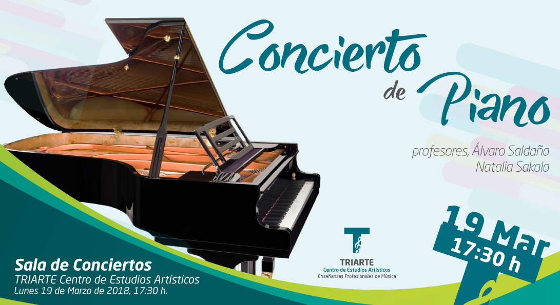 Concierto de Piano realizado por los alumnos de Triarte. Alumnos de Álvaro Saldaña y Natalia Sakala.