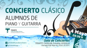 Concierto de Piano y Guitarra celebrado el 4 de Mayo de 2018 en TRIARTE
