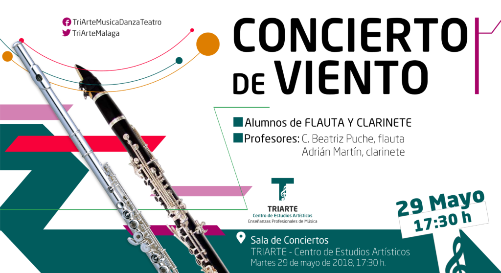 Concierto de Flauta, Clarinete y Saxofón. Triarte, Málaga