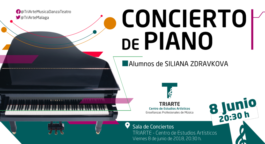 Concierto de Piano realizado en Triarte con motivo del Fin de Curso 2018.