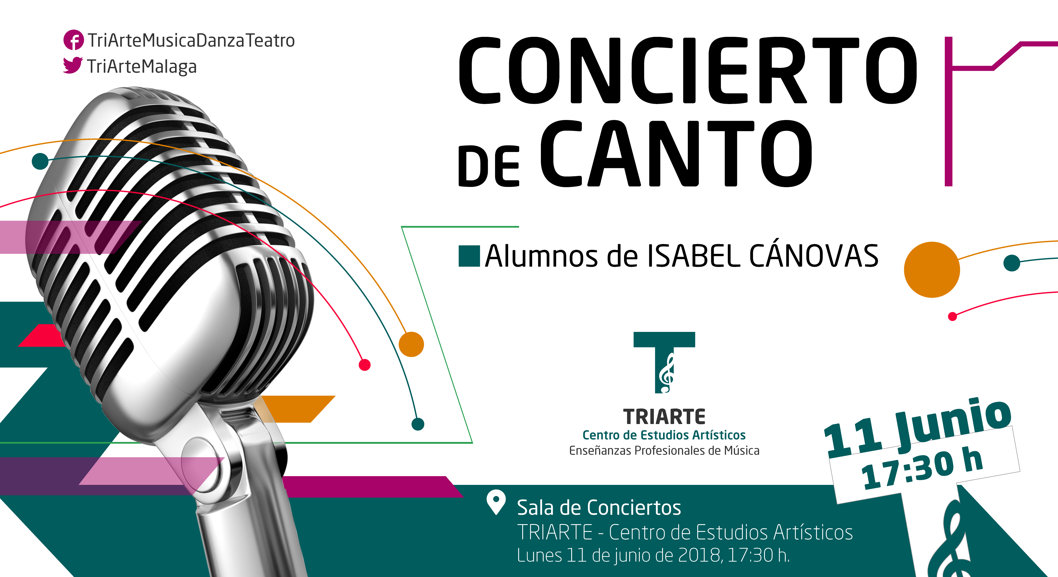 Concierto de Canto realizado en Triarte con motivo del Fin de Curso 2018.