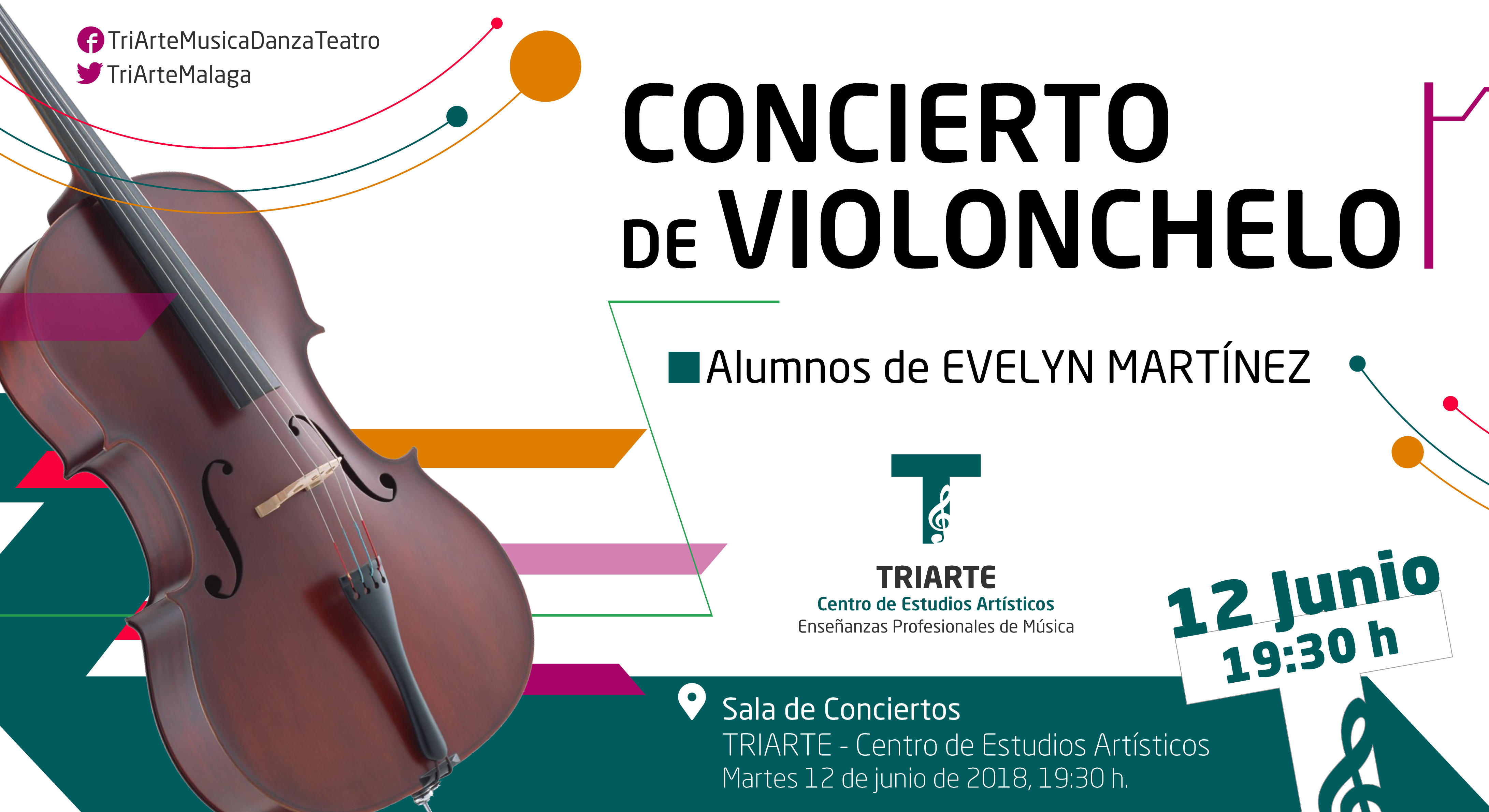 Concierto de Violonchelo realizado en Triarte con motivo del Fin de Curso 2018.
