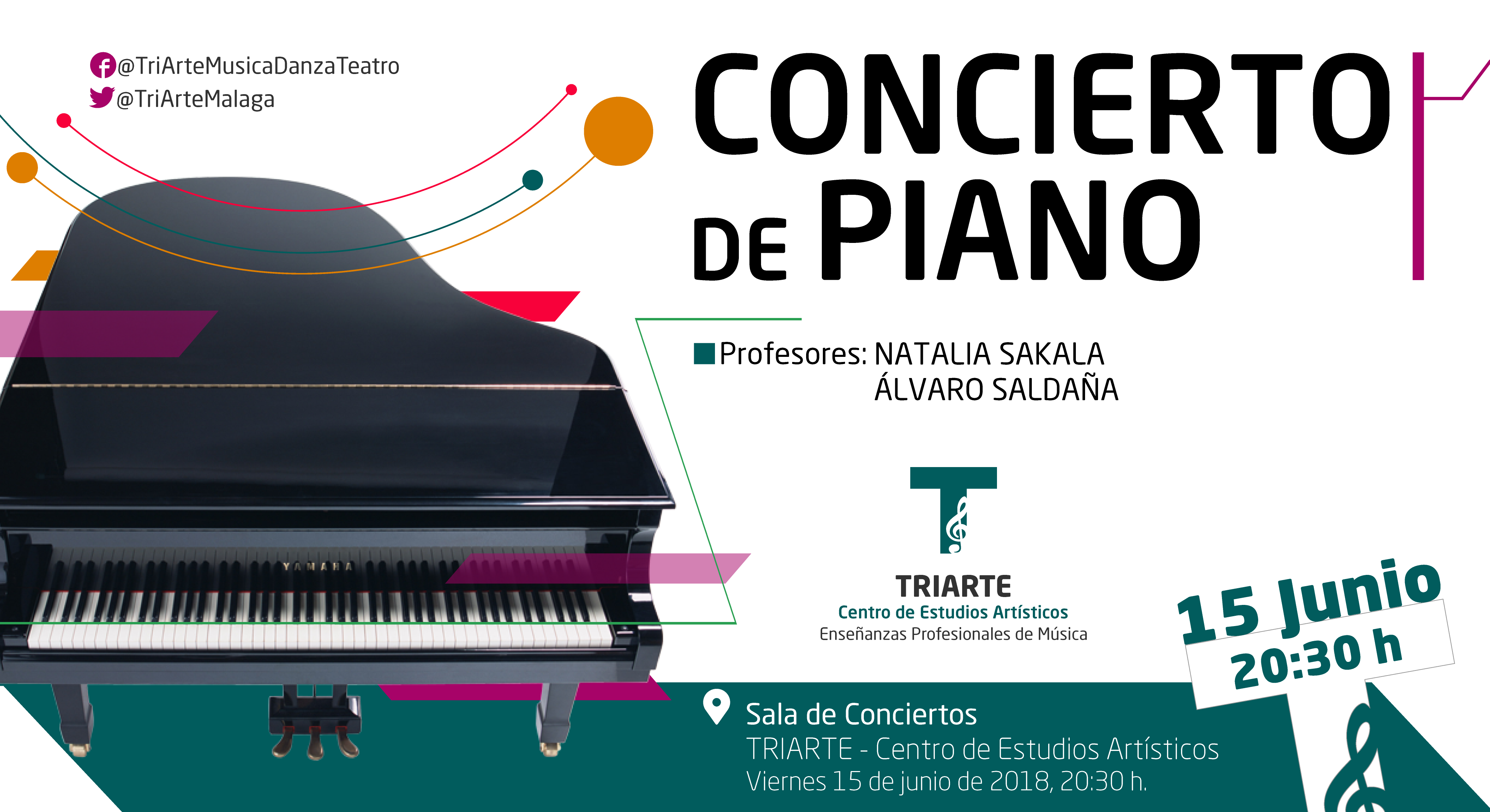Concierto de Piano realizado en Triarte con motivo del Fin de Curso 2018.