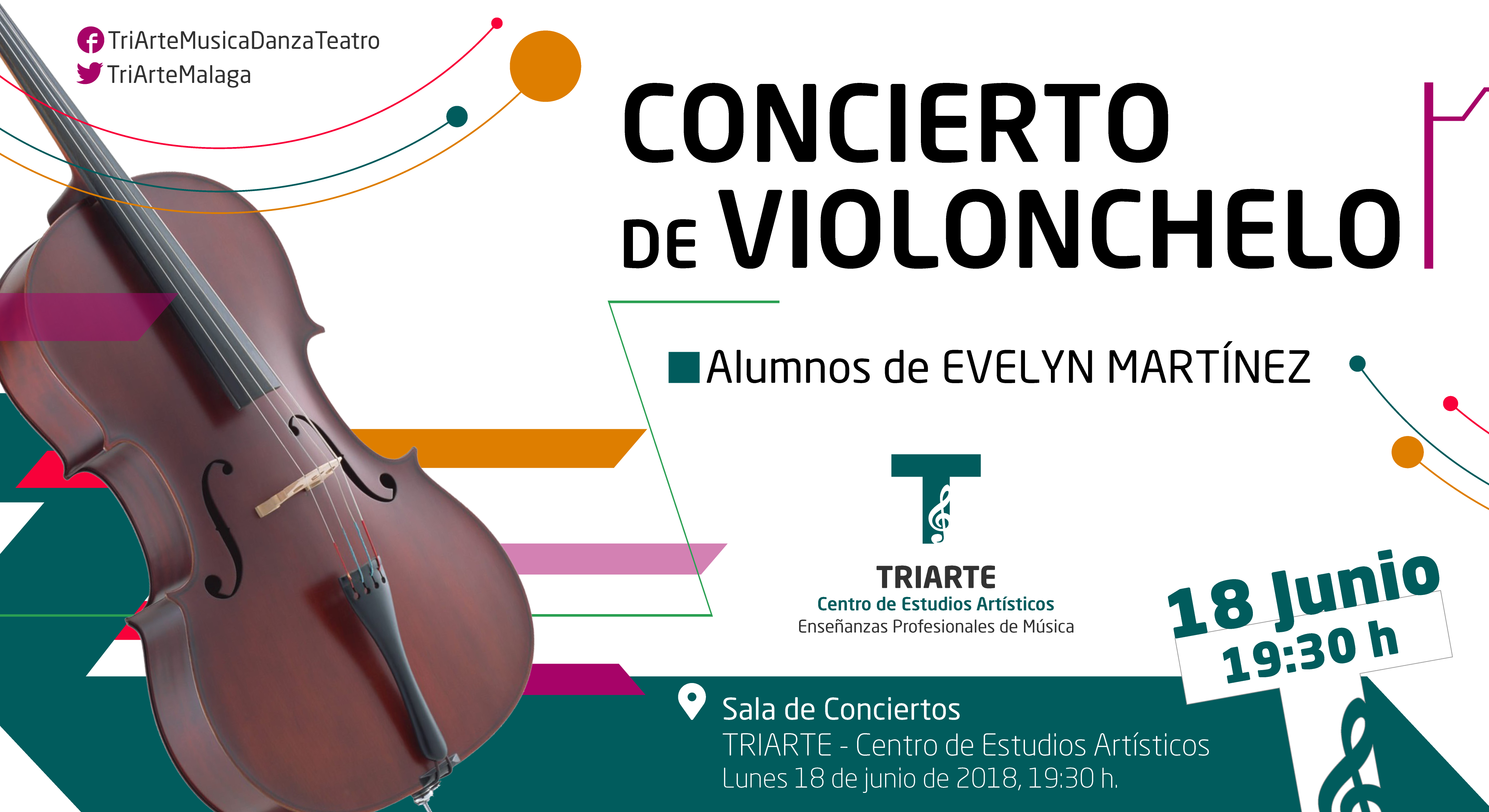 Concierto de Violonchelo. Alumnos de TRIARTE- Centro de Estudios Artísticos, Málaga.