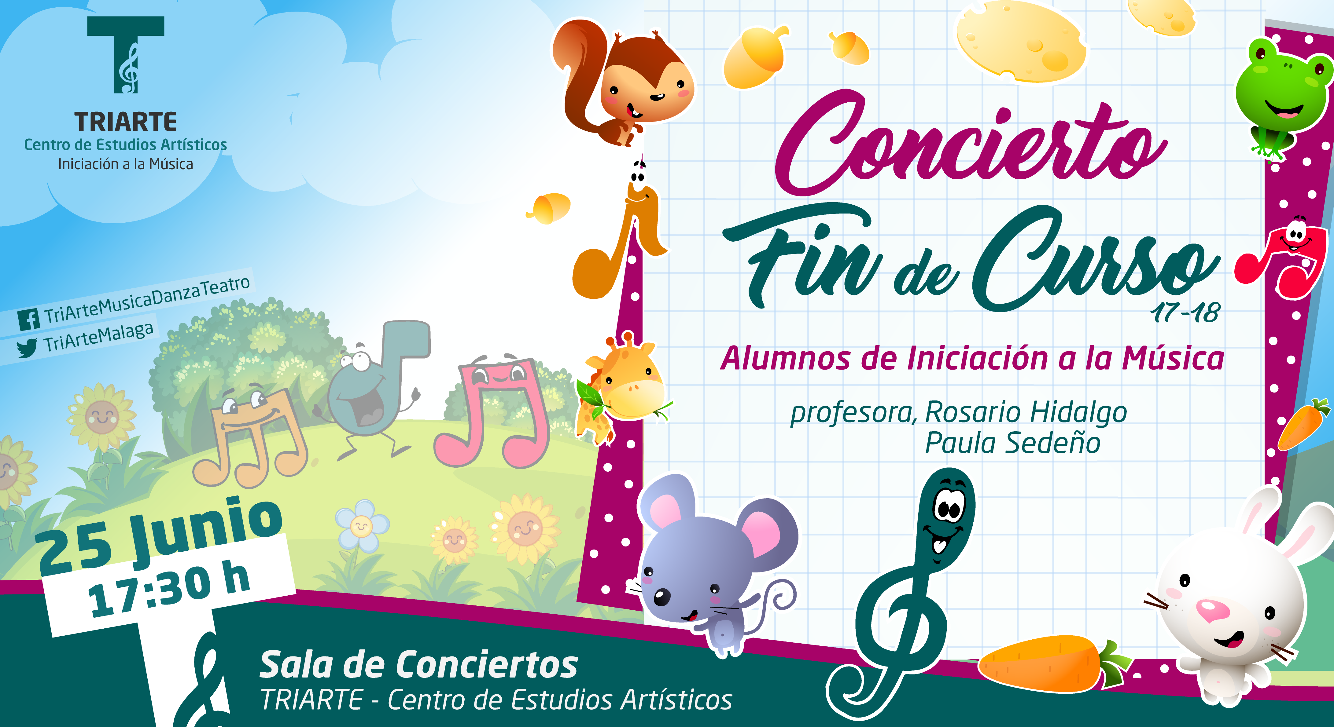 Concierto Fin de Curso. Iniciación a la Música. Triarte, Málaga. Clases de Música para niños de 4 a 7 años
