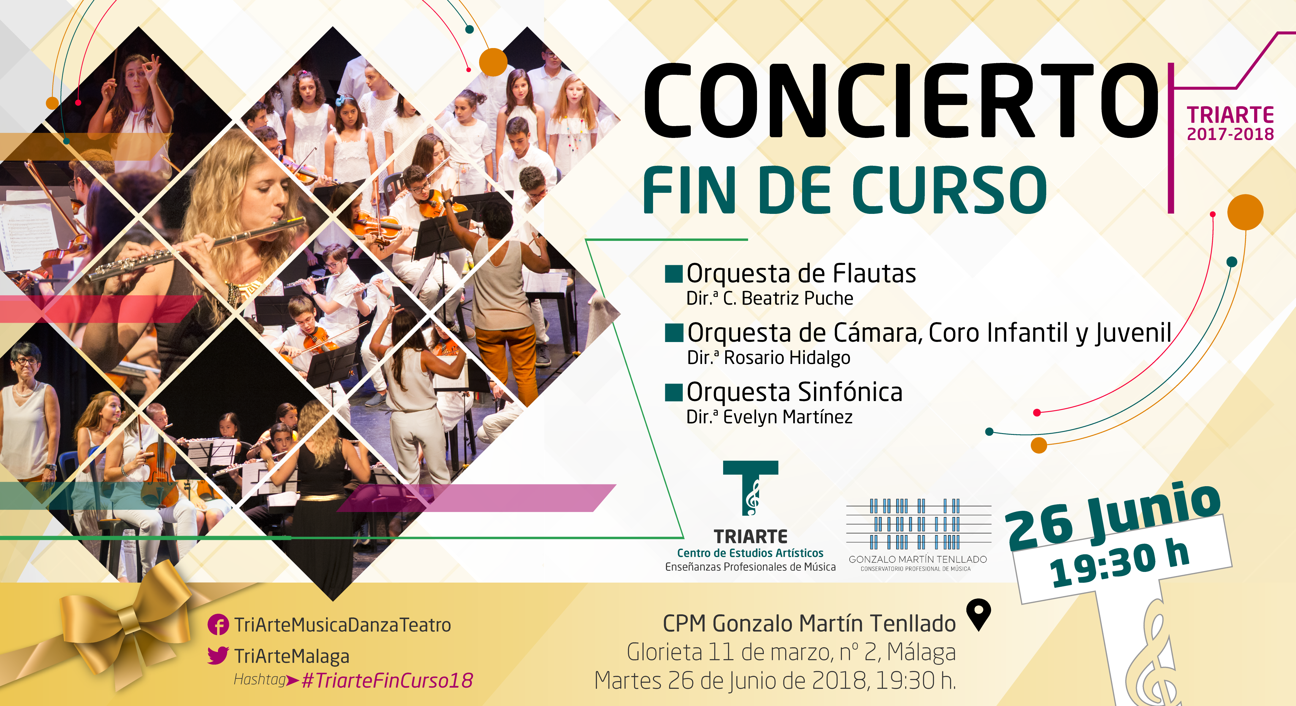 Concierto Fin de Curso 17-18. Triarte. Estudios de Enseñanzas Profesionales de Música en Málaga.