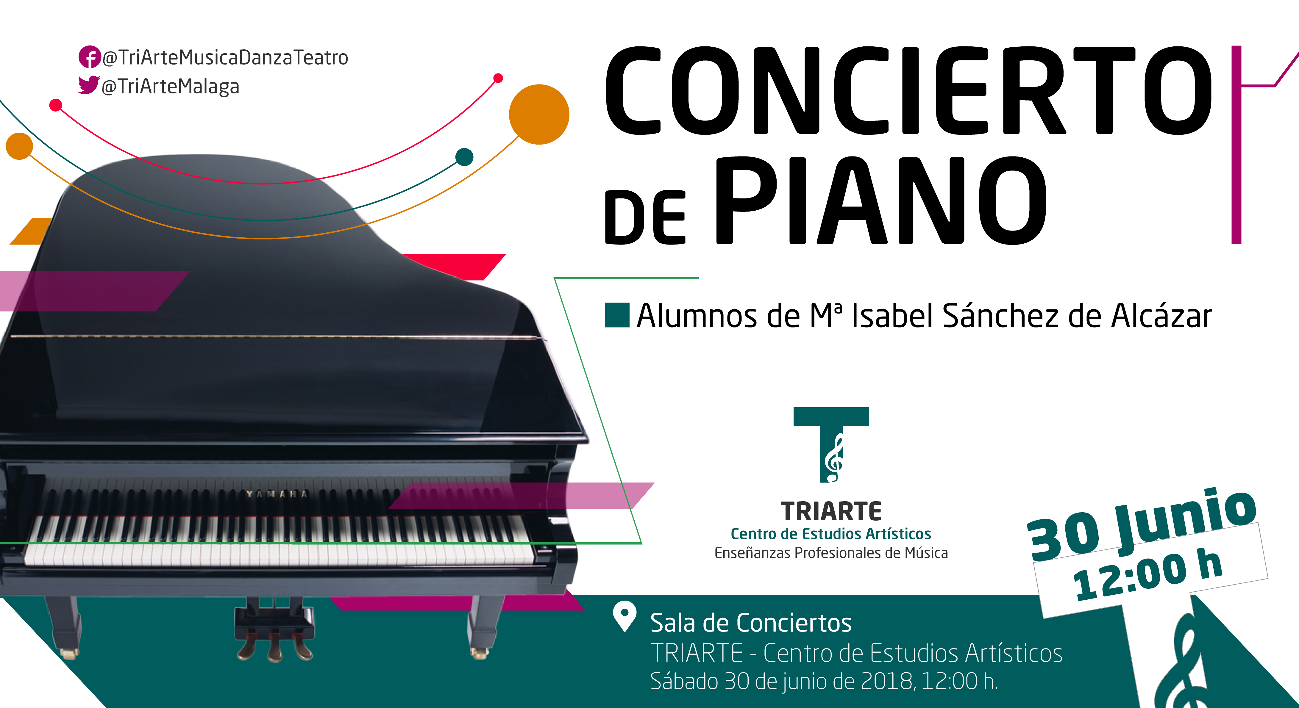 Concierto de Piano. Alumnos de TRIARTE- Centro de Estudios Artísticos, Málaga.