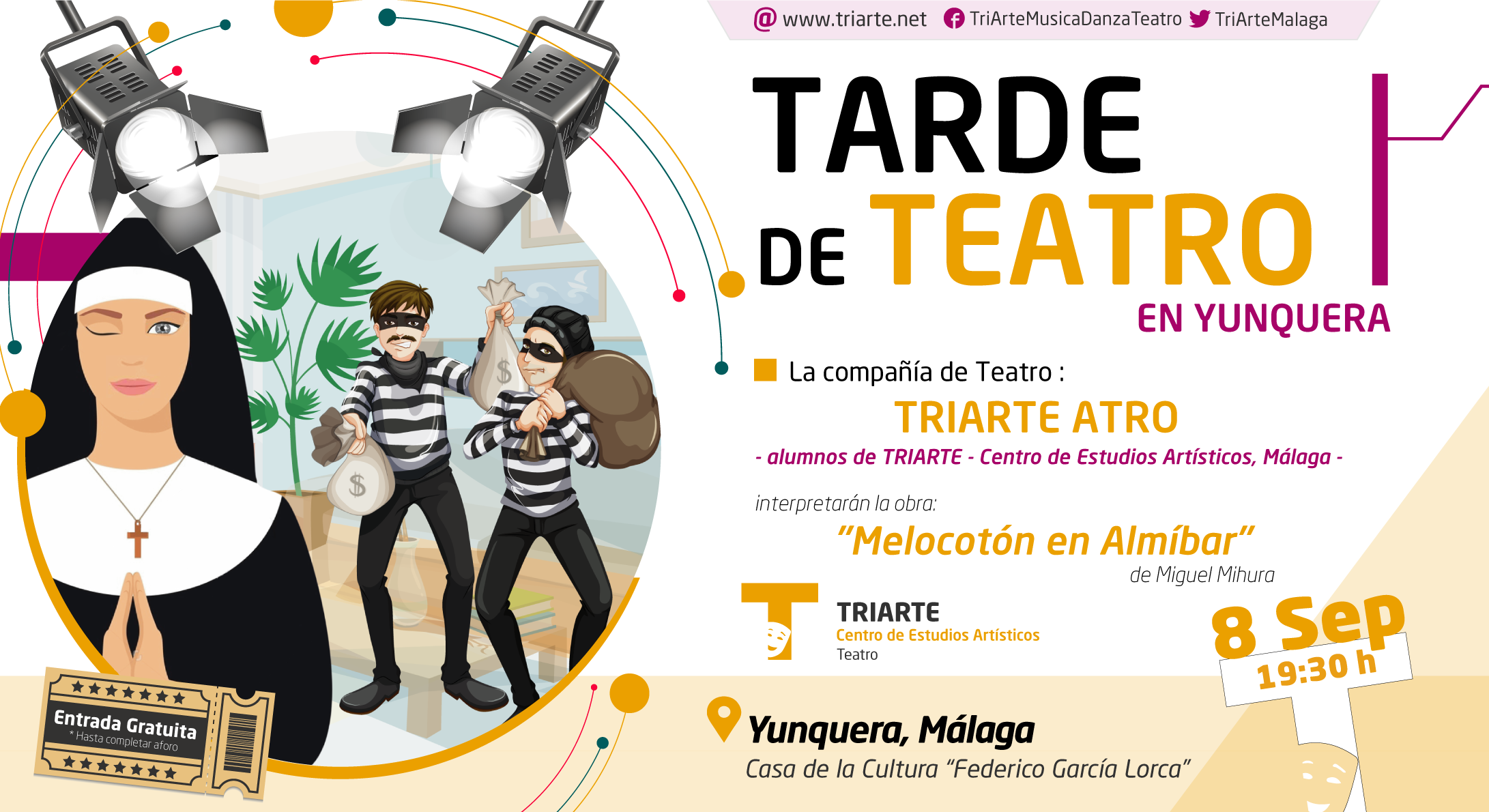 TRIARTE ATRO. Alumnos de Triarte Málaga. Actuación en Yunquera