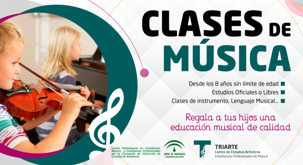 Clases de Música en Málaga. Estudios Oficiales de Música en Málaga. Clases de Violín, Viola, Violonchelo, Piano, Guitarra, Flauta, Clarinete, Saxofón, Canto, Lenguaje Musical En Málaga.