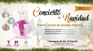 Concierto de Navidad Triarte. Orquesta Sinfónica, Ensemble de Flautas y Conjunto de Guitarras Triarte. Parroquia Santa María Goretti, Málaga. 21 de diciembre 2018
