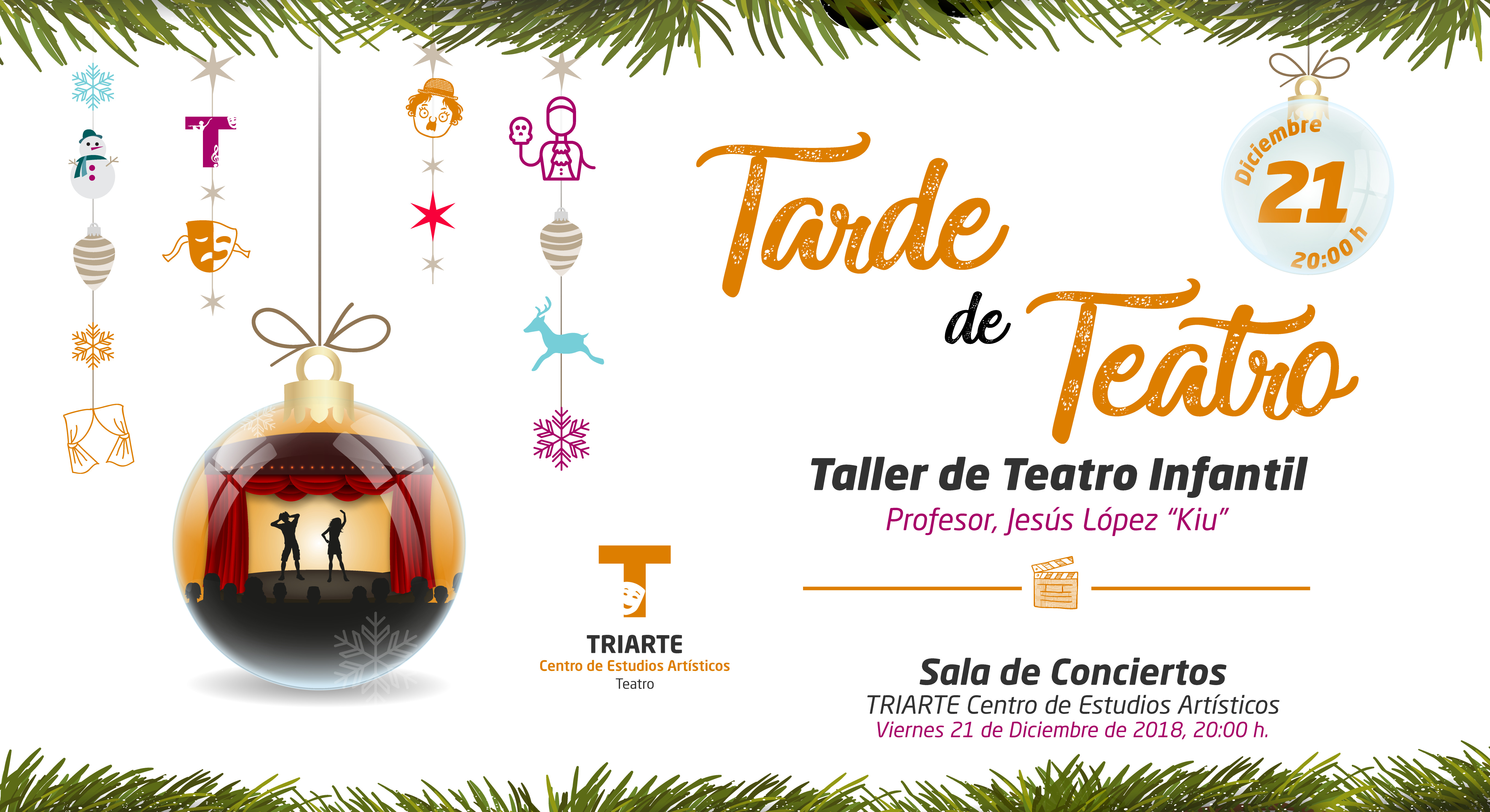 Interpretación Teatral. Alumnos de Triarte, Málaga. Navidad 2018.