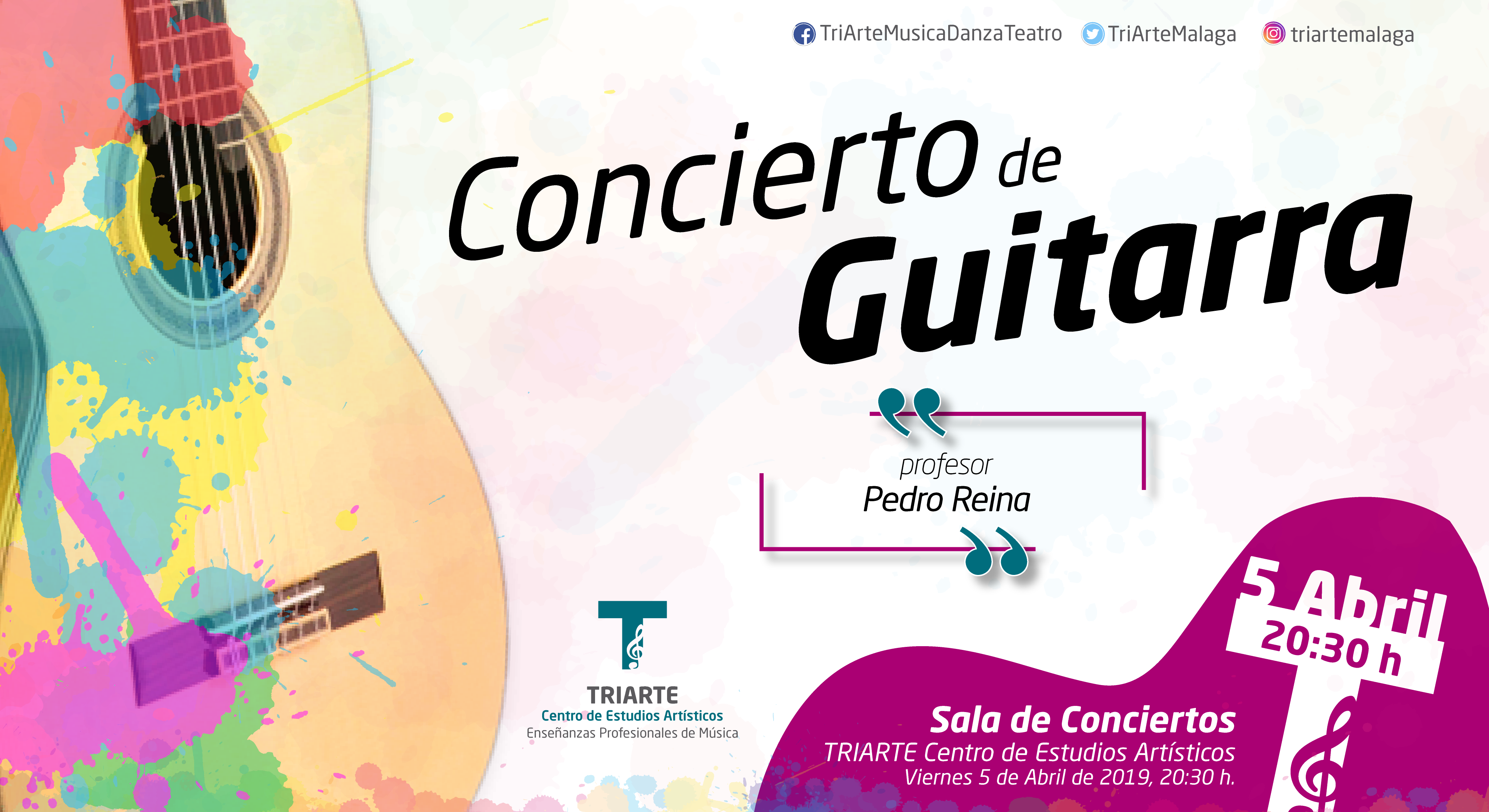 Concierto de guitarra. Alumnos de Pedro Reina. Abril 2019. TRIARTE, Málaga