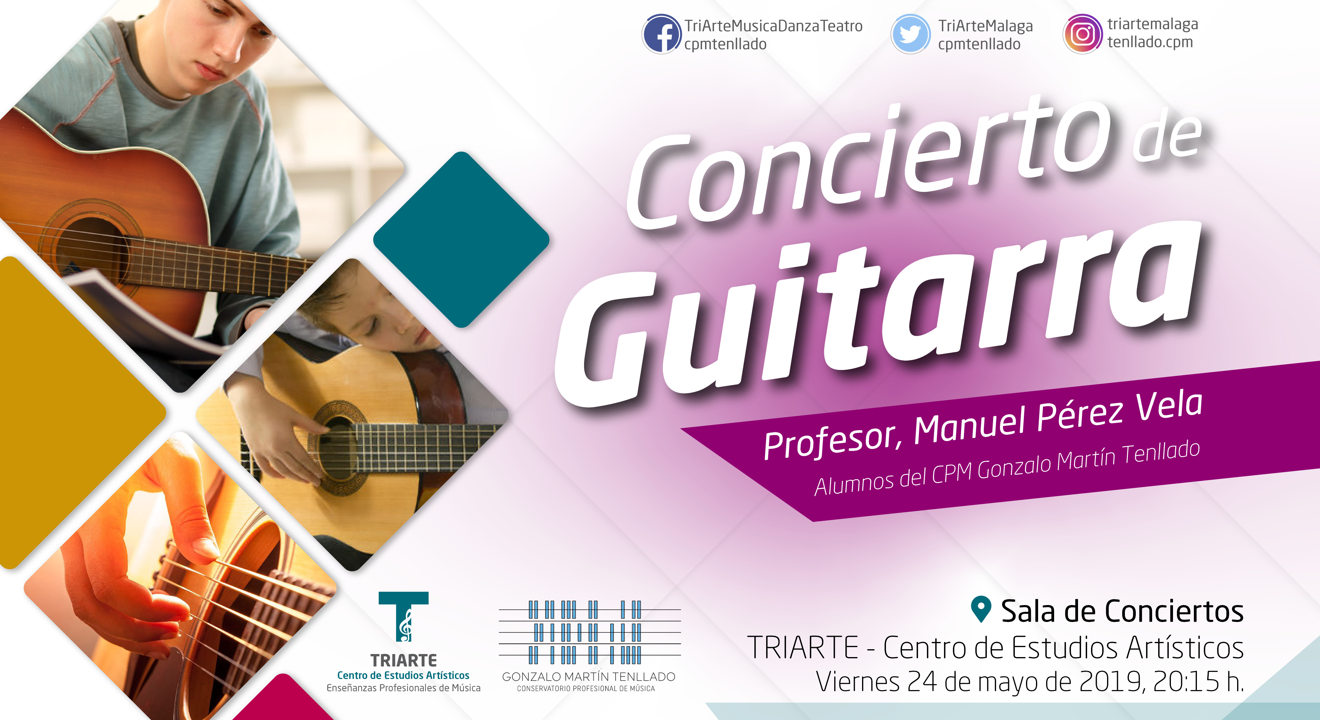 Concierto de Alumnos del CPM Gonzalo MArtín Tenllado. Viernes 24 mayo de 2019.