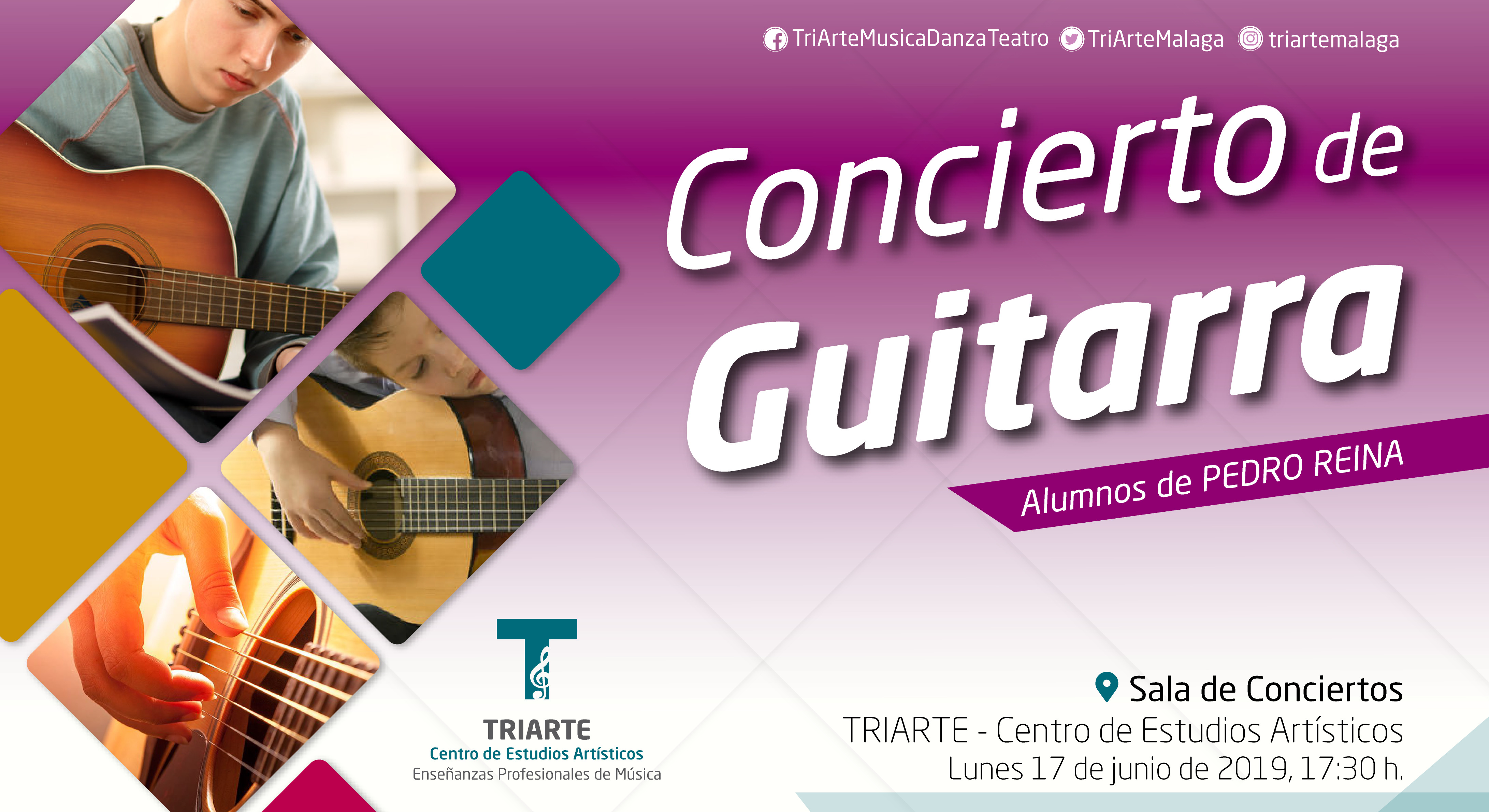 Concierto de Guitarra. Fin de Curso TRIARTE - Centro de Estudios Artísticos. Málaga 2019.