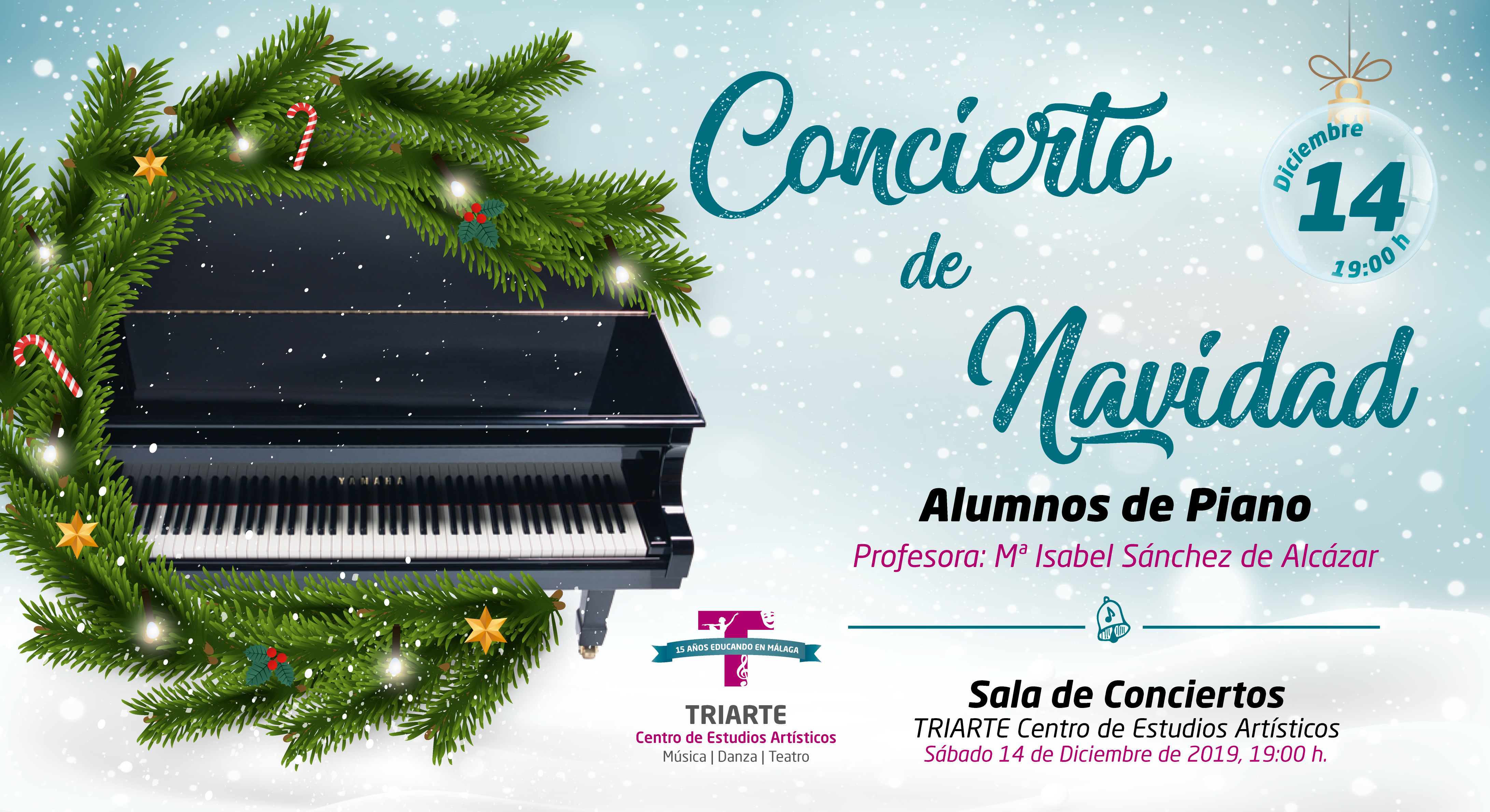 Concierto de Piano - Navidad 2019 - Triarte. Alumnos de María Isabel Sánchez de Alcázar.