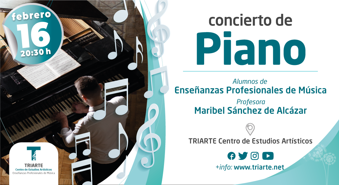 Concierto de Piano. Málaga. Triarte - Centro de Estudios Artísticos
