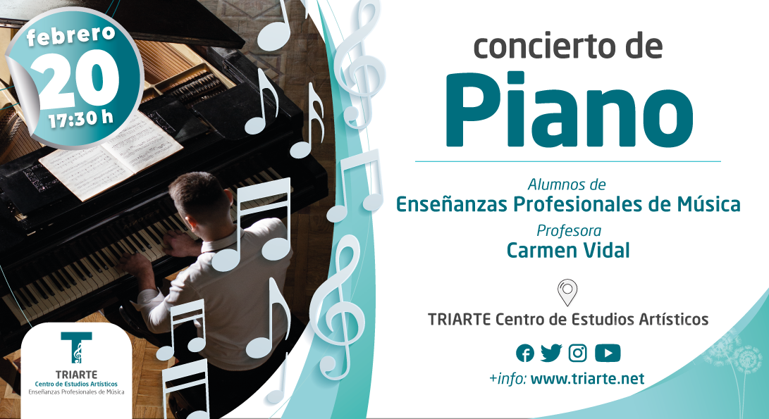 Concierto de Piano. Málaga. Triarte - Centro de Estudios Artísticos